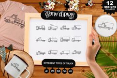 Different Types Of Truck Clipart Set Product Image 1