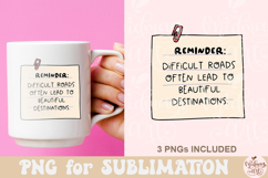Reminder Png Bundle, Positive Quotes Png Designs Product Image 4