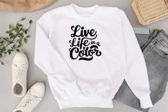 Live life in a color Svg Png Product Image 1