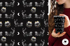 Gothic Christmas Digital Paper Seamless Pattern Product Image 2