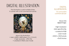 Bumblebee in Crystal Ball Illustration Product Image 3