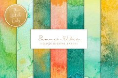 Summer Vibes Watercolor Textures Product Image 1