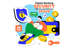10 Digital Banking Security Illustration Product Image 1