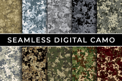 10 seamless digital camouflage patterns Product Image 1