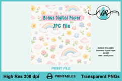 Digital Crochet Animals Clipart Bundle Nursery PNG Printable Product Image 4
