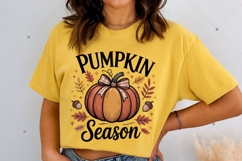 Pumpkin Season PNG, Fall Vibes PNG, Fall PNG, Varsity Design Product Image 4