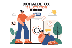 13 Digital Detox Illustration Product Image 1