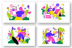 10 Digital Detox Retreat Illustration Product Image 2