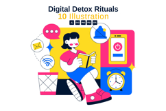 10 Digital Detox Rituals Illustration Product Image 1