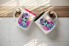 Digital drawing cute cool zebra wild animal superstar print 20 oz tumbler skinny mug wrap clipart t-shirt sublimation printable design
