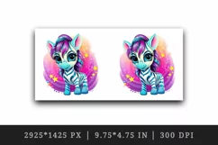 Digital drawing cute cool zebra wild animal superstar print 20 oz tumbler skinny mug wrap clipart t-shirt sublimation printable design
