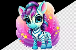 Digital drawing cute cool zebra wild animal superstar print 20 oz tumbler skinny mug wrap clipart t-shirt sublimation printable design