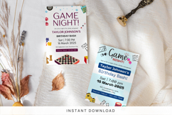 Digital Game Night Birthday Invitation Template Product Image 2