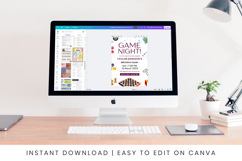 Digital Game Night Birthday Invitation Template Product Image 8