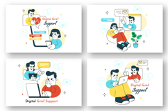 10 Digital Grief Support Illustration Product Image 3