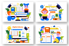 10 Digital Library Illustration Product Image 2