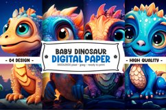 BABY DINOSAUR DIGITAL PAPER Product Image 1