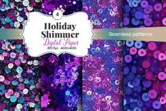 Holiday Shimmer Digital Paper - 04 Variations Product Image 1