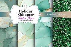 Holiday Shimmer Digital Paper - 04 Variations Product Image 1