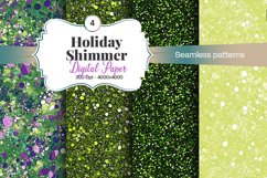Holiday Shimmer Digital Paper - 04 Variations Product Image 1