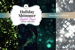Holiday Shimmer Digital Paper - 04 Variations Product Image 1