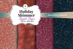 Holiday Shimmer Digital Paper - 04 Variations Product Image 1