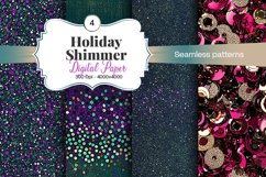 Holiday Shimmer Digital Paper - 04 Variations Product Image 1