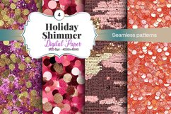 Holiday Shimmer Digital Paper - 04 Variations Product Image 1