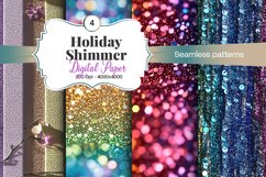 Holiday Shimmer Digital Paper - 04 Variations Product Image 1