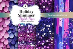 Holiday Shimmer Digital Paper - 04 Variations Product Image 1
