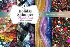 Holiday Shimmer Digital Paper - 04 Variations Product Image 1