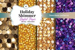Holiday Shimmer Digital Paper - 04 Variations Product Image 1