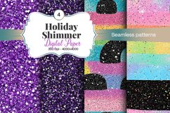 Holiday Shimmer Digital Paper - 04 Variations Product Image 1