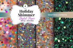 Holiday Shimmer Digital Paper - 04 Variations Product Image 1