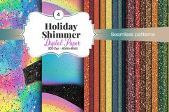 Holiday Shimmer Digital Paper - 04 Variations Product Image 1