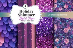 Holiday Shimmer Digital Paper - 04 Variations Product Image 1