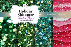 Holiday Shimmer Digital Paper - 04 Variations Product Image 1