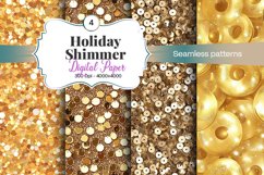 Holiday Shimmer Digital Paper - 04 Variations Product Image 1