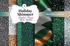 Holiday Shimmer Digital Paper - 04 Variations Product Image 1