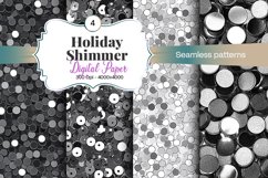 Holiday Shimmer Digital Paper - 04 Variations Product Image 1