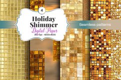 Holiday Shimmer Digital Paper - 04 Variations Product Image 1