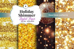 Holiday Shimmer Digital Paper - 04 Variations Product Image 1