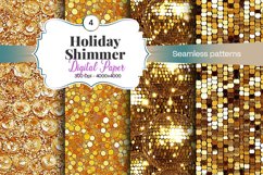 Holiday Shimmer Digital Paper - 04 Variations Product Image 1