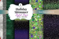 Holiday Shimmer Digital Paper - 04 Variations Product Image 1