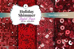 Holiday Shimmer Digital Paper - 04 Variations Product Image 1