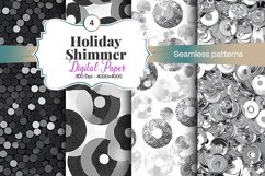 Holiday Shimmer Digital Paper - 04 Variations Product Image 1