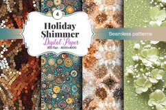 Holiday Shimmer Digital Paper - 04 Variations Product Image 1