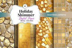 Holiday Shimmer Digital Paper - 04 Variations Product Image 1