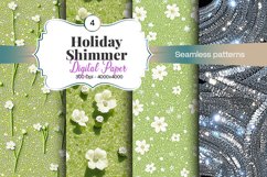 Holiday Shimmer Digital Paper - 04 Variations Product Image 1