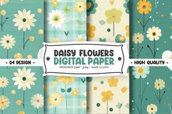 DAISY HEART DIGITAL PAPER Product Image 1